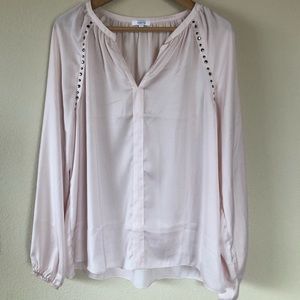 Maette pink blouse with metal details. LG